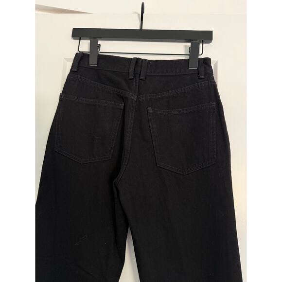 $168 New Madewell Alexa Chung High Rise Straight Jeans - black - Size 25 - Picture 12 of 12